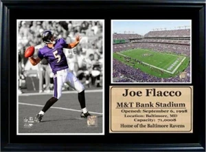 J.Flacco Baltimore Football Team - 12x18 Photo Stat Frame - Picture 1 of 1