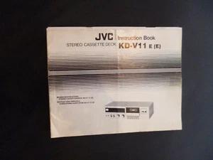Original Bedienungsanleitung JVC KD-V11 - Picture 1 of 1