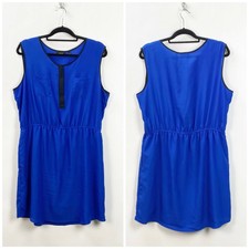 Apt. 9 XL Womens Blue Sleeveless A-line Dress