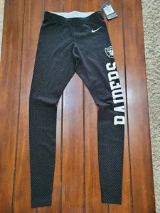 Nike NFL Football Team Apparel Las Vegas Raiders Womens Athletic Leggings XS - Picture 1 of 8