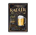 Radler Bier Schild Kneipe Pub Geschenk Retro Deko Blechschild 20x30cm A0657