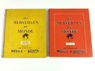 2x Albums Images Nestle Les Merveilles du Monde Vols 1 et 3  58 et 62 Images - Photo 1/3