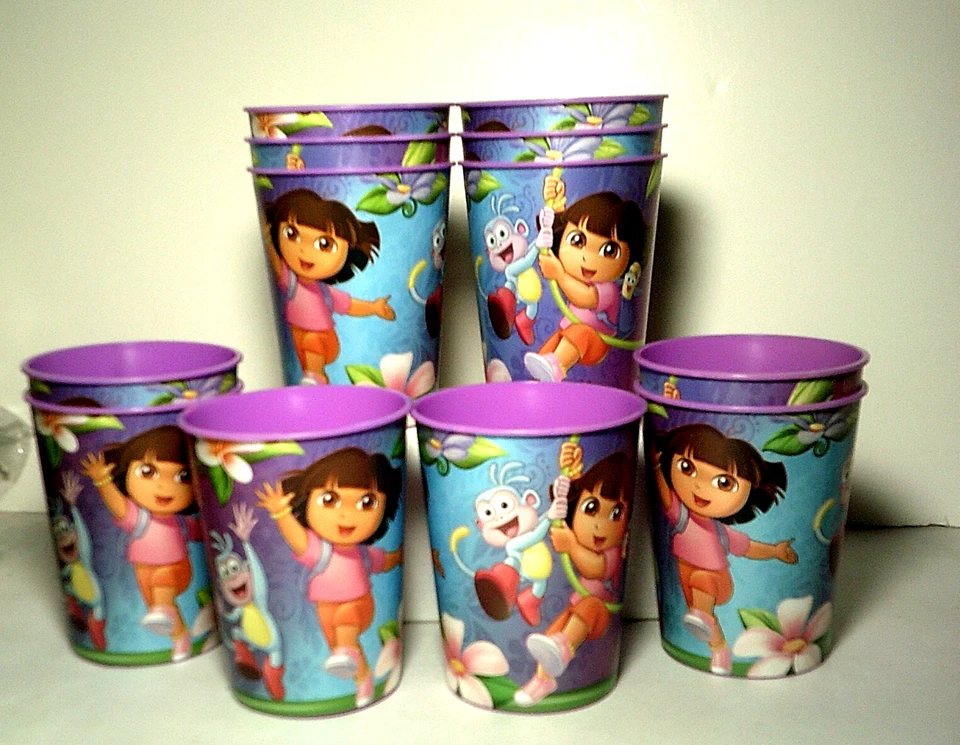 Taza Coleccionable Dora la Exploradora 16 Oz NUEVO Lote de 12 Favor Fiesta Libre BPA Difícil de Encontrar Foto 1 de 1