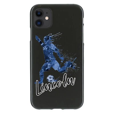 Funda Personalizada Inicial Teléfono Para iPhone 14/13/12 Azul Fútbol TPU Cubierta Foto 1 de 4