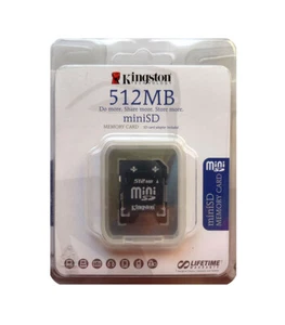 TARJETA MEMORIA MINI SD 512 MEGABYTES KINGSTON - Imagen 1 de 1