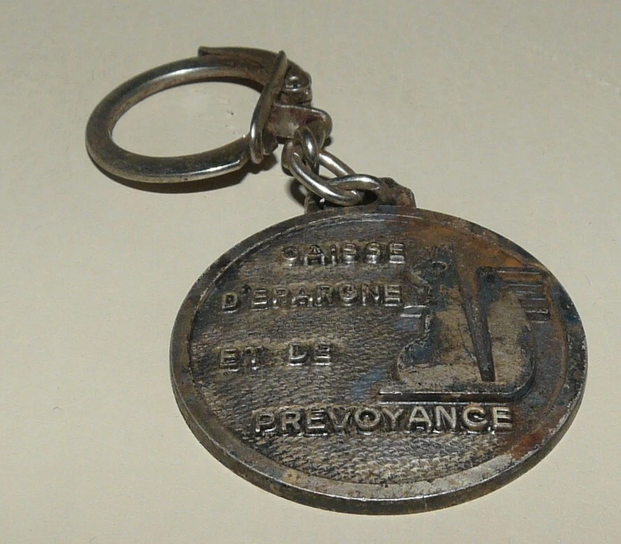 Porte-clés Caisse d’Épargne – Publicité bancaire vintage rare REF 1117 - Photo 1/2