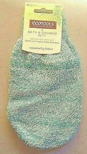 2 ECOTOOLS BATH & SHOWER MITTS ramie & rayon from bamboo (buy 2+ & get 10% off) - Picture 1 of 3