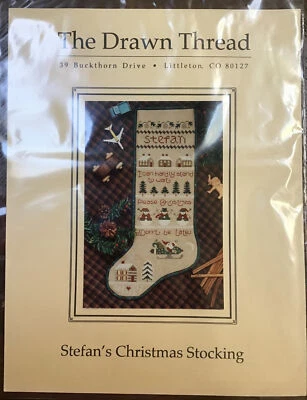 The Drawn Thread - Stefan’s Christmas Stocking Counted Cross Stitch with Beads - Image 1 of 4