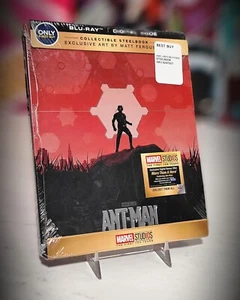 STEELBOOK! BEST BUY! NEW! ANT-MAN BLU-RAY DIGITAL CODE MATT FERGUSON COVER 2015 - Picture 1 of 3
