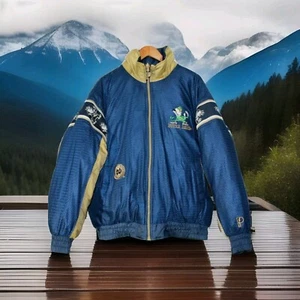 Vintage Pro Player Notre Dame Fighting Irish Reversible Jacket Coat - Size Large - Picture 1 of 9
