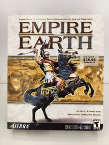 Sealed Empire Earth Big Box Version (2001) PC Game Rare Factory New Sierra Rome - Picture 1 of 9