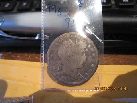 1899 S Barber Half  VG Cover