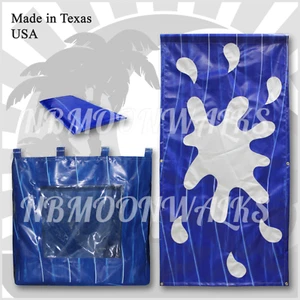 Set accessori serbatoio Dunk - fodera vinile trasparente 16 oz - sfondo blu - sedile - Foto 1 di 1