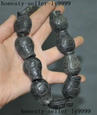 China Hongshan Cultura Meteorito Hierro Tortuga Tortuga Pulsera Pulseras Anillo Foto 1 de 4