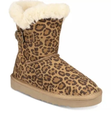 Botas Nuevas Mujeres Estilo & Co. Talla 8 Piel de Leopardo Forrada Cuero Bota de Invierno Foto 1 de 4