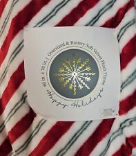 NWT Super Soft Velvet Plush Happy Holidays Oversized Christmas Striped Blanket