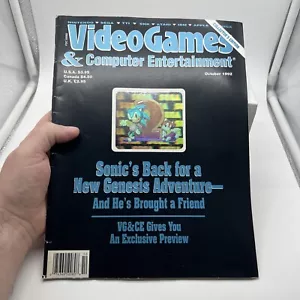 Video Games And Computer Entertainment Magazine October 1992 Sonic 2 Holo Cover - Picture 1 of 12