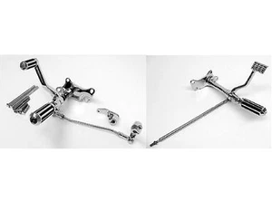 8780 CHROME FORWARD CONTROLS COMPLETE KIT 1991-2003 HARLEY SPORTSTER XL 883 1200 - Picture 1 of 3