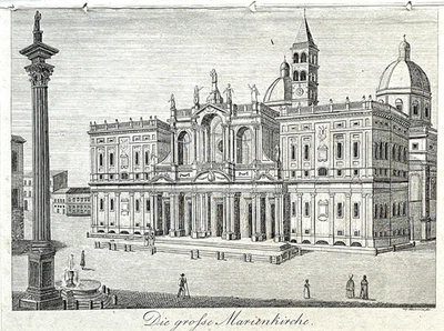 ROM Marienkirche Kupferstich Strahlheim 1832 - Bild 1 von 3