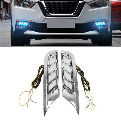 Flashing Daytime Running Lights Turn Signal Lamp For Nissan Kicks 2017-2020 - Image 1 of 4