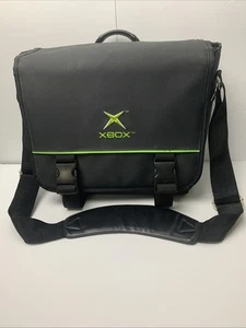 VINTAGE CONSOLA OFICIAL XBOX BOLSA DE ALMACENAMIENTO DE VIAJE CON CORREA PARA EL HOMBRO - Imagen 1 de 12