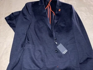 795 $ Psycho Bunny Anzug 2-teilig weich blau ungefüttert Anzug Mantel 44 Reg 40 unvollendet - Bild 1 von 24