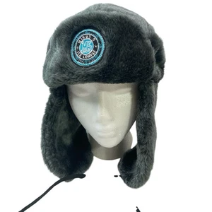 Minus 5 Ice Lounge grau Kunstfell Uschanka Mütze Winter Trapper Bomber Kappe Ohrenklappen - Bild 1 von 6