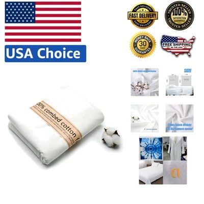 5码100%纯棉府绸面料-柔软白色薄纱缝纫项目 — 第 1/4 张图片