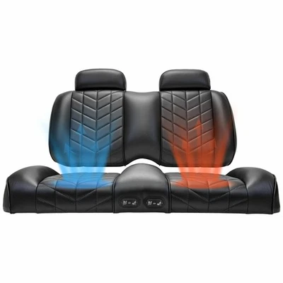 MADJAX Aviator Black Golf Cart Heated/Cooled Front Seats for Yamaha Drive/Drive2 - Image 1 of 4