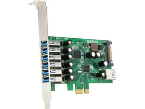 StarTech.com PEXUSB3S7 7 Port PCI Express USB 3.0 Card - Standard & Low-Profile - Picture 1 of 5