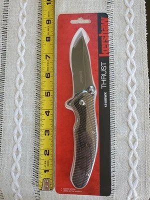 Clip de bolsillo abierto asistido Kershaw modelo 1315BWX nuevo en carcasa de almeja negro Foto 1 de 4