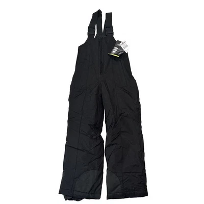 Pantalones deportivos con babero aislados para esquí nieve negros talla 8. Foto 1 de 4