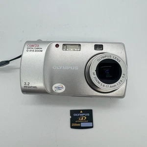 Olympus Camedia C-310 Zoom 3.2MP Compact Digital Camera w/ 256MB XD Card TESTED - Bild 1 von 15