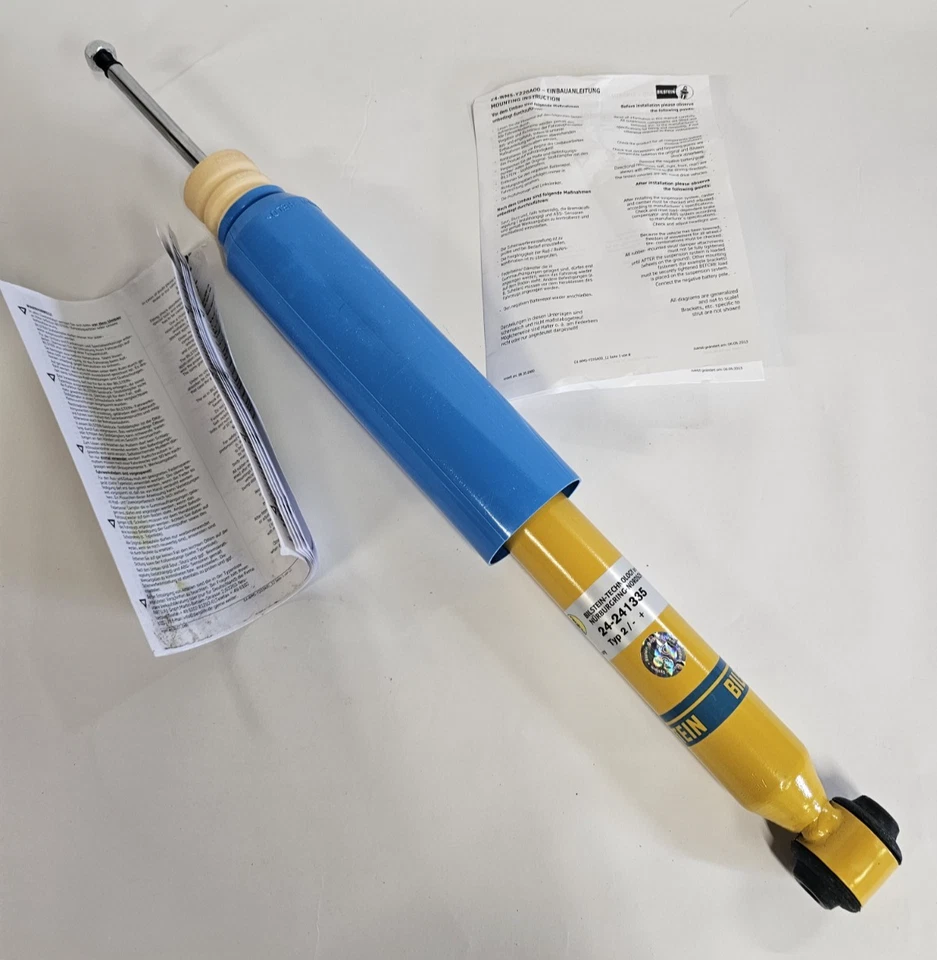 1 Bilstein 24-241335 Rear Yellow Shock Absorber for 15-21 Mercedes-Benz C300 C40 Foto 1 de 4