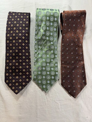 Corbatas Ermenegildo Zegna (lote de 3) 100% seda hechas en Italia Foto 1 de 4