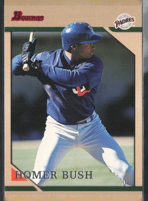 1996 Bowman #320 Homer Bush San Diego Padres MM - Image 1 of 2