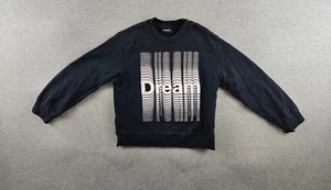 DIESEL KIDS Dream Black Sweatshirt Size 8 Girls Pullover French Terry Designer - Picture 1 of 9