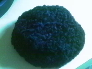 VINTAGE BLACK PERSAIN LAMB FUR BEANIE CAP DELUXE FURRIER MADE - Picture 1 of 4