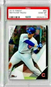 2015 Finest Anthony Rizzo PSA 10 - Picture 1 of 2