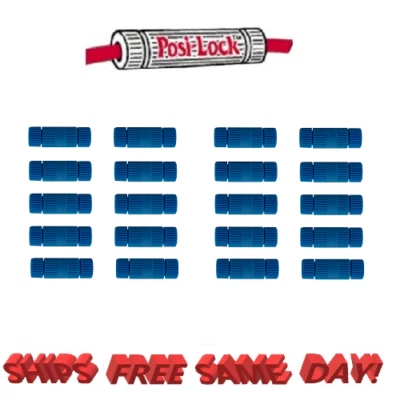 Posi-Lock 14-16 ga BLUE Wire Connector, TWENTY Per Package (20) NEW! # PL1416 - Image 1 of 4