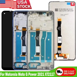 For Motorola Moto G Power 2021 XT2117 LCD Display Touch Screen Digitizer ±Frame - Picture 1 of 19