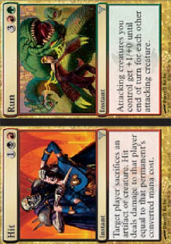 HIT RUN Dissension MTG Magic the Gathering Cards DJMagic - Image 1 of 1