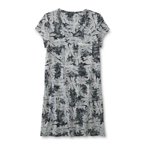 Ladies Nightgown Gray Floral Size X Large Simply Styled Pocket NWT - Picture 1 of 1