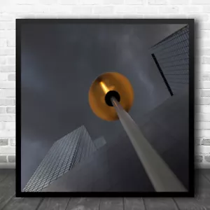 Rotterdam Architecture Netherlands Lamp Modern Gold Golden Wall Art Print - Picture 1 of 1