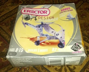 Juego de Diseño Erector Helicóptero #1522 Kit Modelo de Juguete Construcción 82 Partes con Piezas Bonus - Imagen 1 de 3