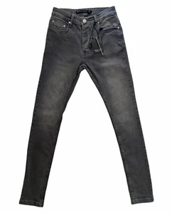 Brave Soul Stretch Skinny Fit Madison Grey Men’s Size 28L Jeans CG561990 BNWT - Picture 1 of 10