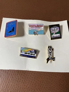 ALASKA'S IDITAROD DOG SLED RACE PINS - SET OF 5 LAPEL PINS - Picture 1 of 8