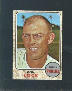 1968 TOPPS #59 DON LOCK - PHILLIES - EX/MT