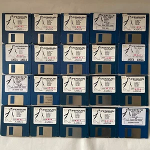 Penguin AMIGA - 720kb Floppy Disk 2DD 3.5 - Job Lot - Sold as untested - Bild 1 von 10