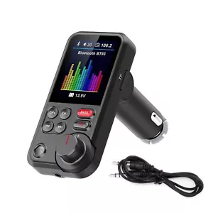 Car FM Transmitter Charger Adapter Radio MP3 Player Bluetooth 5.0 Wireless - Picture 1 of 17